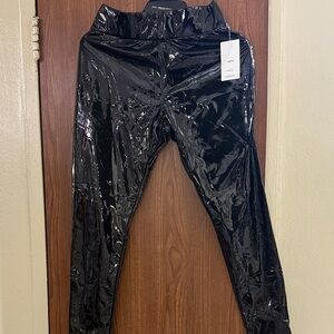 Nordstrom Glossy Black Women's Leggings